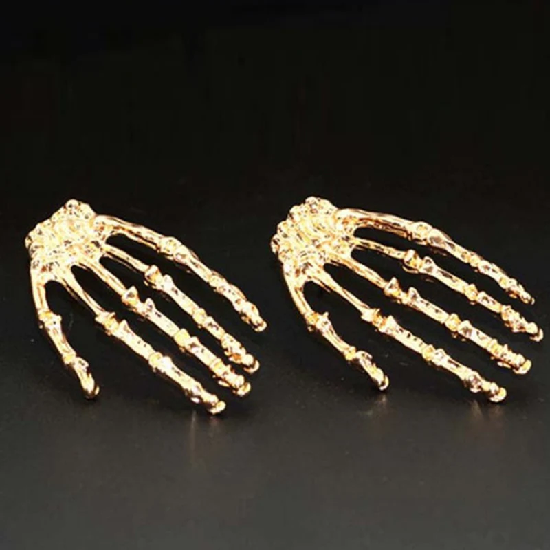 PUNK SKULL HAND EARRINGS