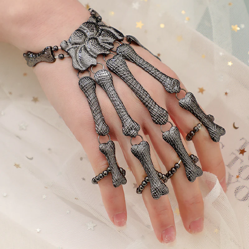 RETRO PUNK SKULL FINGER BRACELET