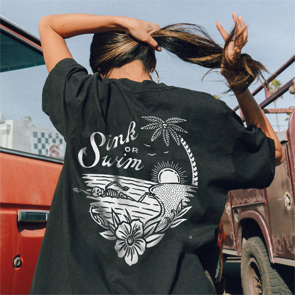 SINK OR SWIM WOMEN'S T-SHIRT