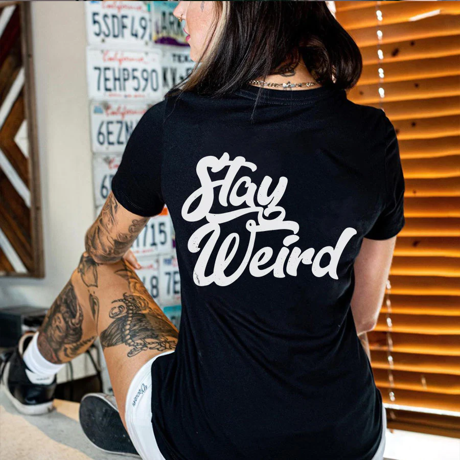 Casual Print Patchwork O Neck T-Shirts