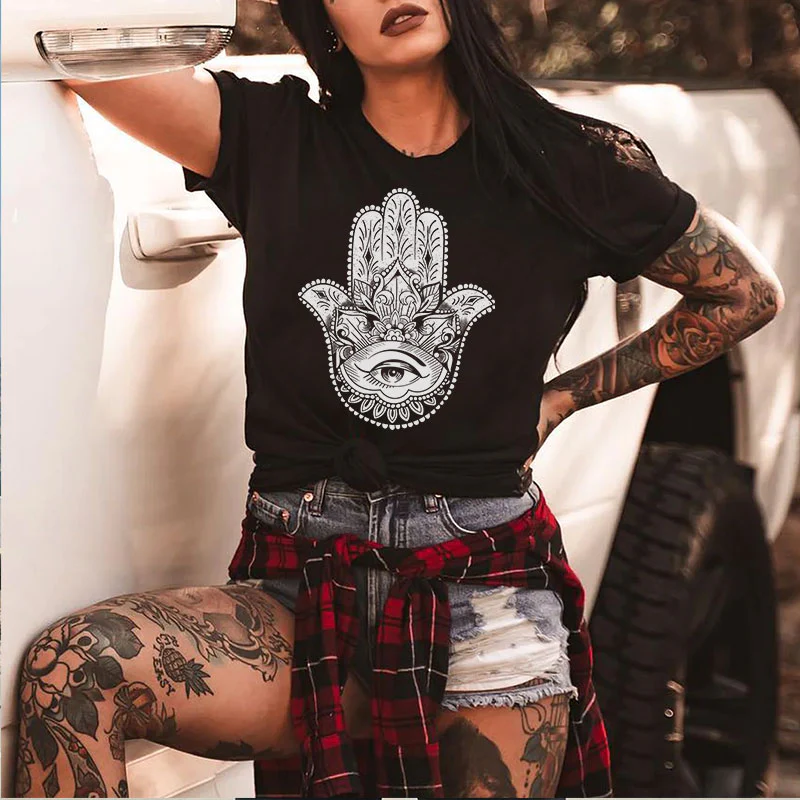 HAMSA HAND PRINT T-SHIRT