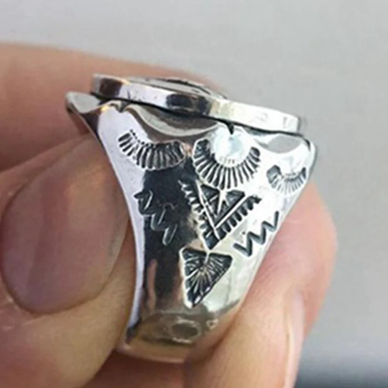 PUNK TRAMP INDIAN MOTORCYCLE-STYLE RINGS