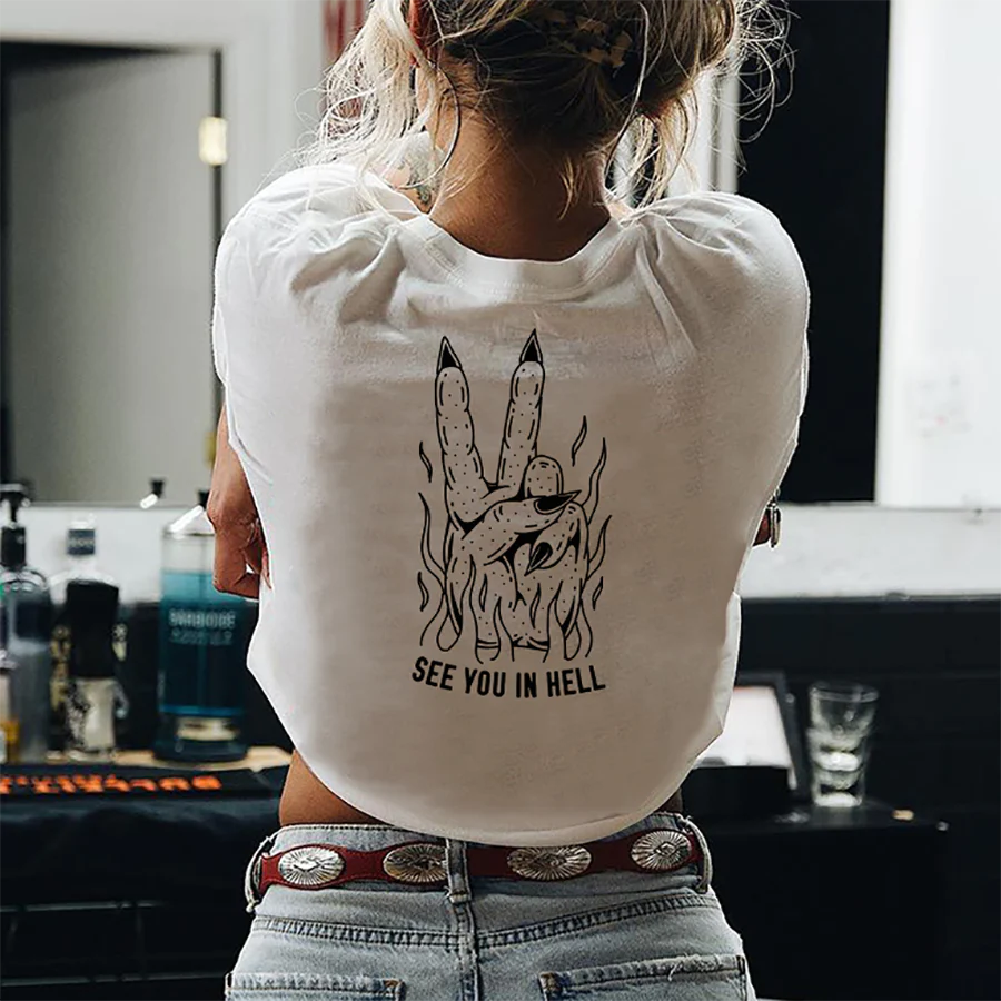 SEE YOU IN HELL WOMEN'S T-SHIRT