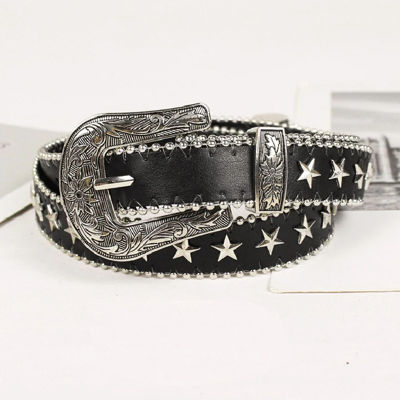 RETRO PUNK METAL RIVET DECORATIVE BELT