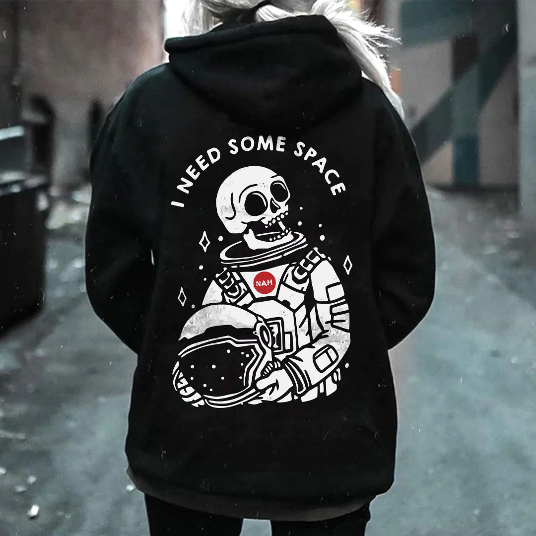 I NEED SOME SPACE PRINTED WOMEN'S HOODIE