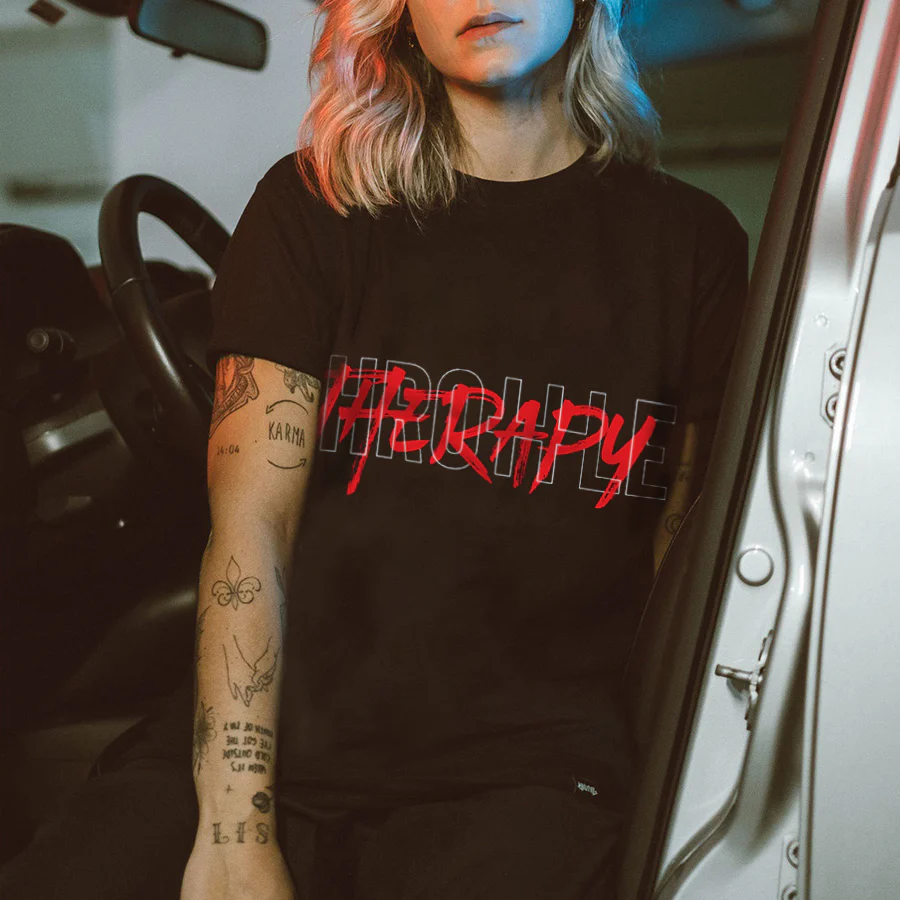 THROHLB THERAPY PRINTED WOMEN'S T-SHIRT