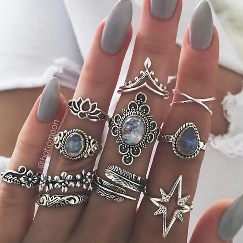 STAR GEMSTONE RING SET
