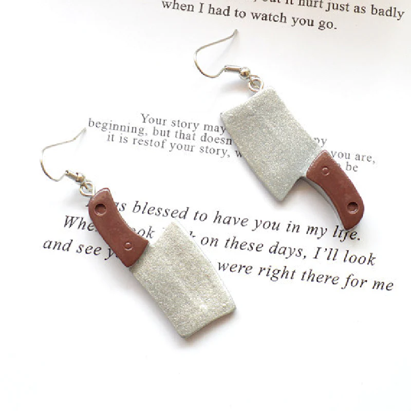 PUNK KILLER KNIFE UNIQUE EARRINGS