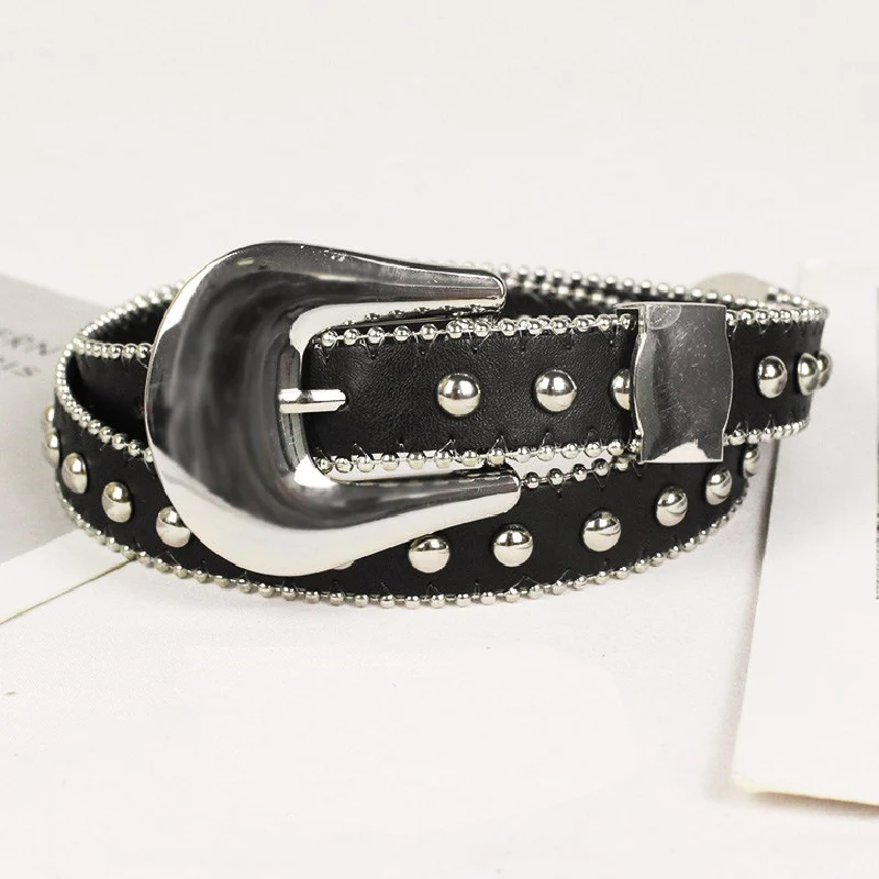 RETRO PUNK METAL RIVET DECORATIVE BELT