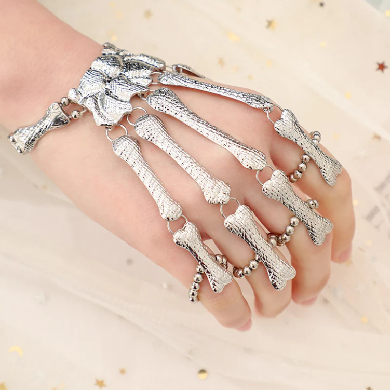 RETRO PUNK SKULL FINGER BRACELET