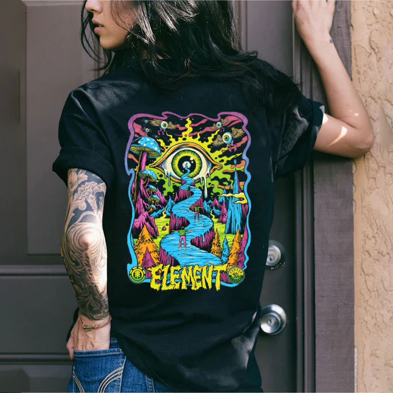 ELEMENT CREATIVE PRINT CASUAL T-SHIRT